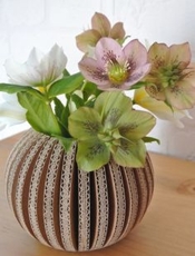 Carton Magique Round Corrugated Cardboard Vase